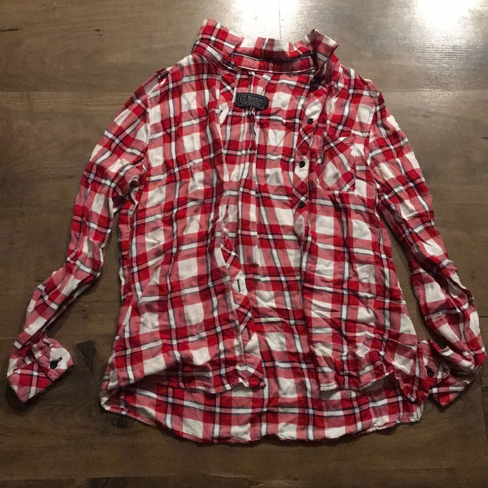 Red plaid shirt